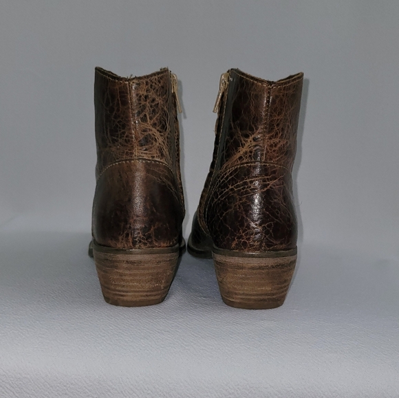 DIBATrue Leather Ankle Boots Distressed Brown Size 6.5 - Picture 6 of 10